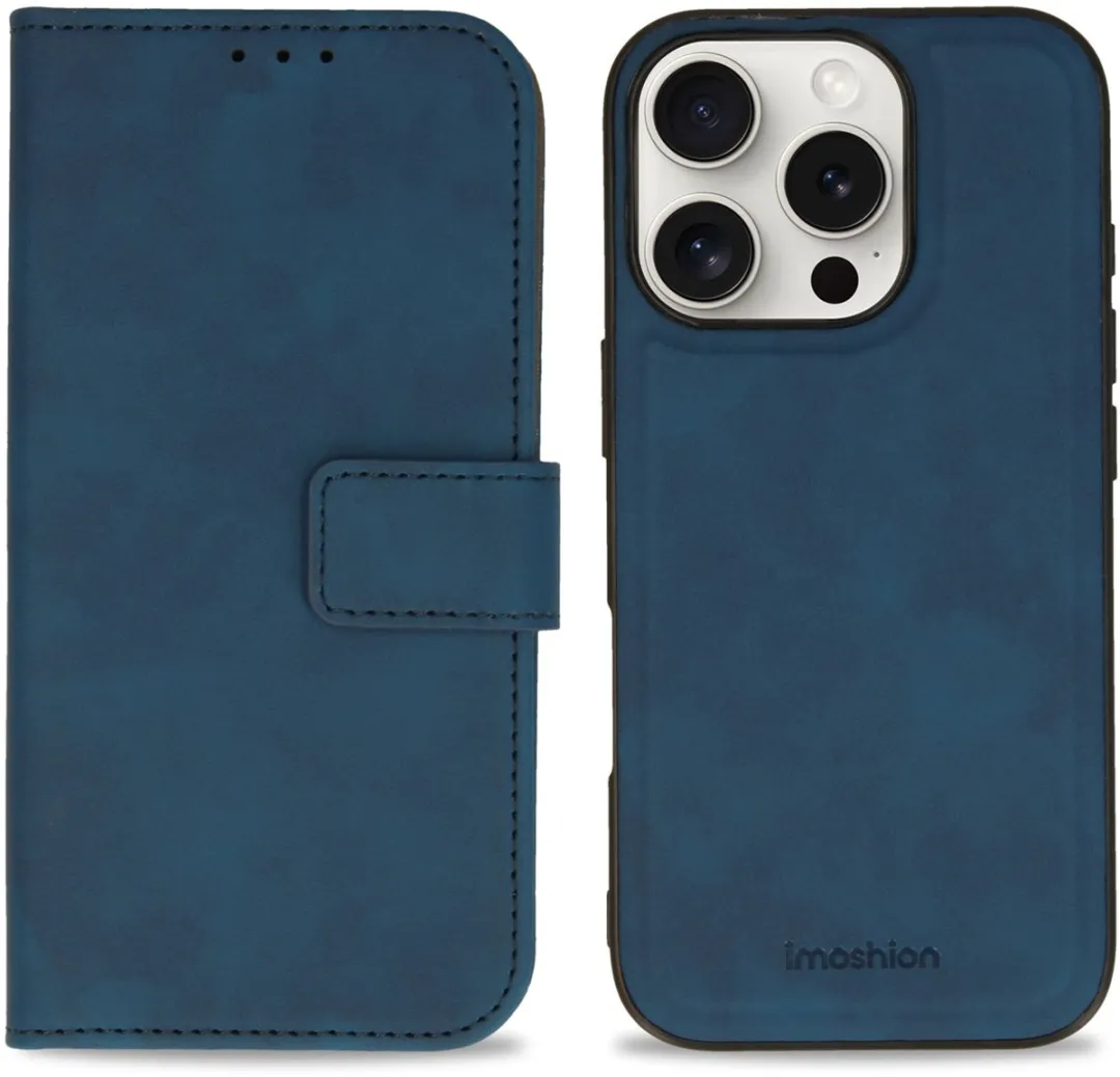 Imoshion Hoesje iPhone 16 Pro 2-in-1 Bookcase - 3 Pasjes - Blauw