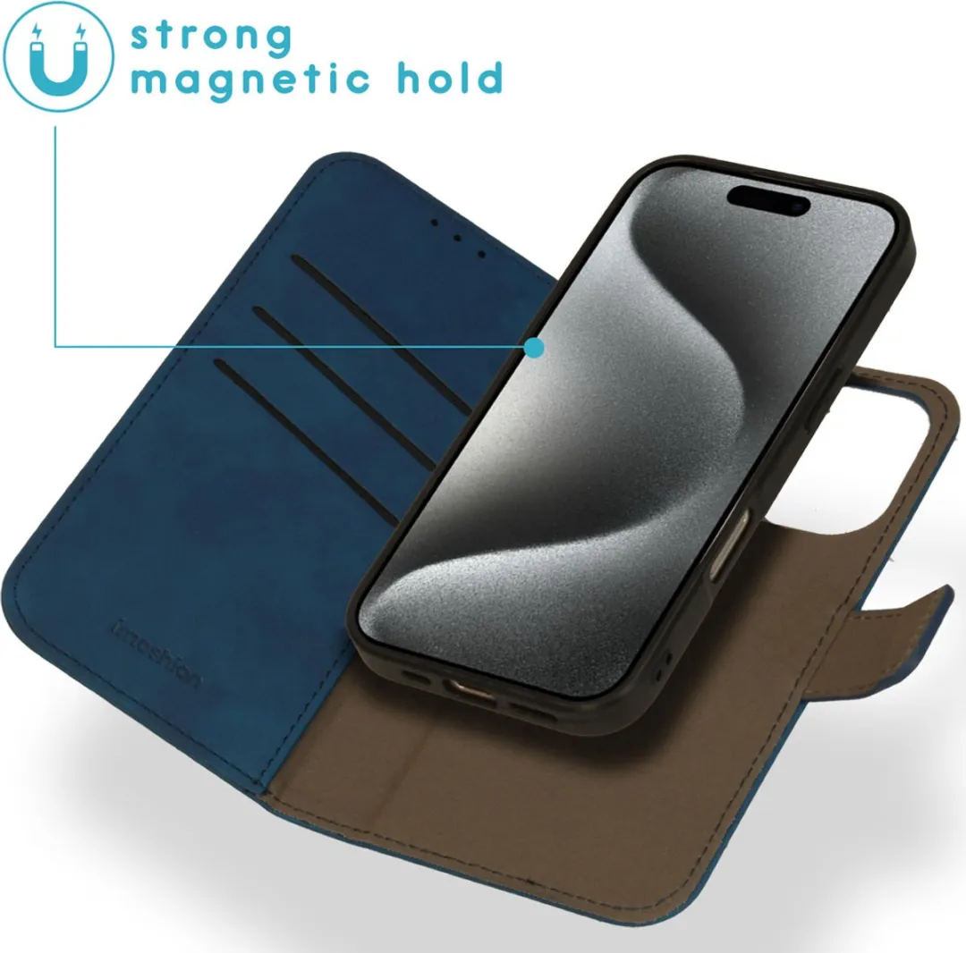 Imoshion Hoesje iPhone 16 Pro 2-in-1 Bookcase - 3 Pasjes - Blauw