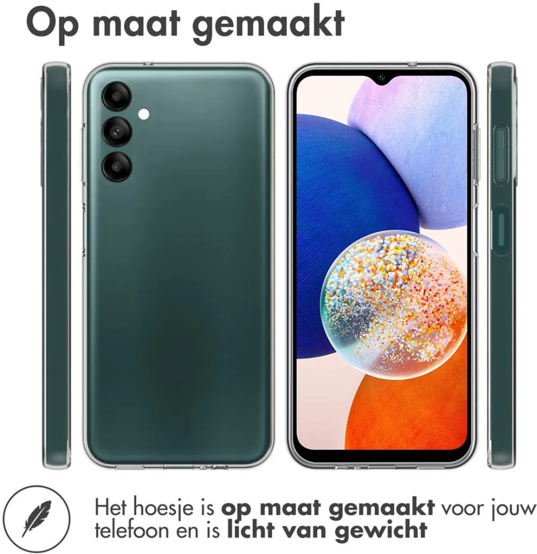 Accezz Hoesje Samsung Galaxy A14 Clear Backcover - Transparant