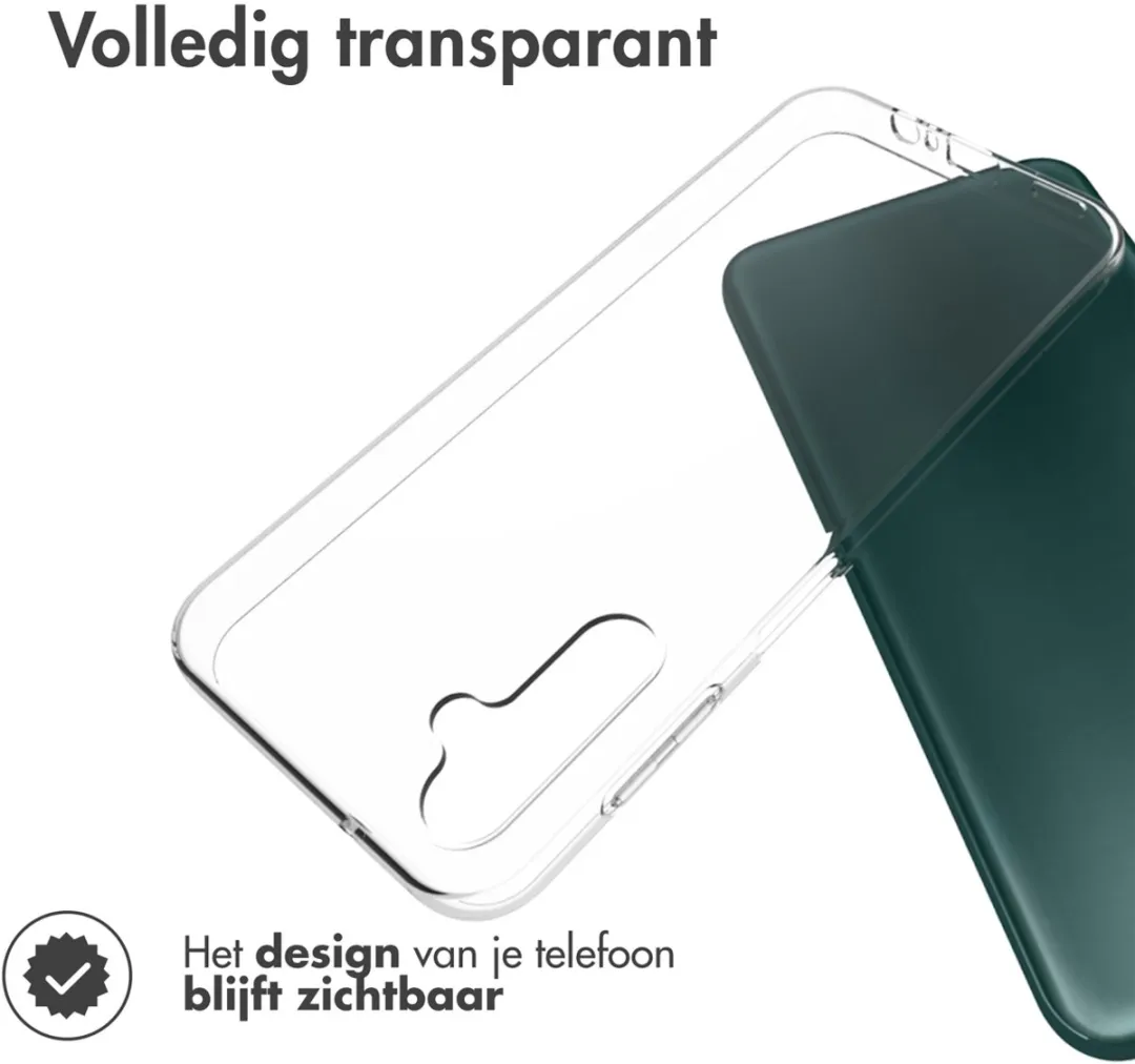 Accezz Hoesje Samsung Galaxy A14 Clear Backcover - Transparant
