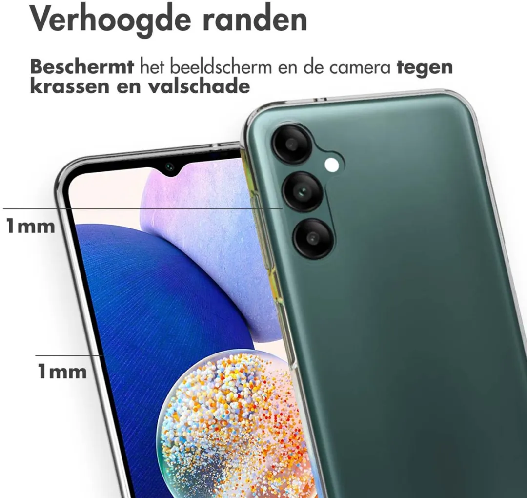 Accezz Hoesje Samsung Galaxy A14 Clear Backcover - Transparant