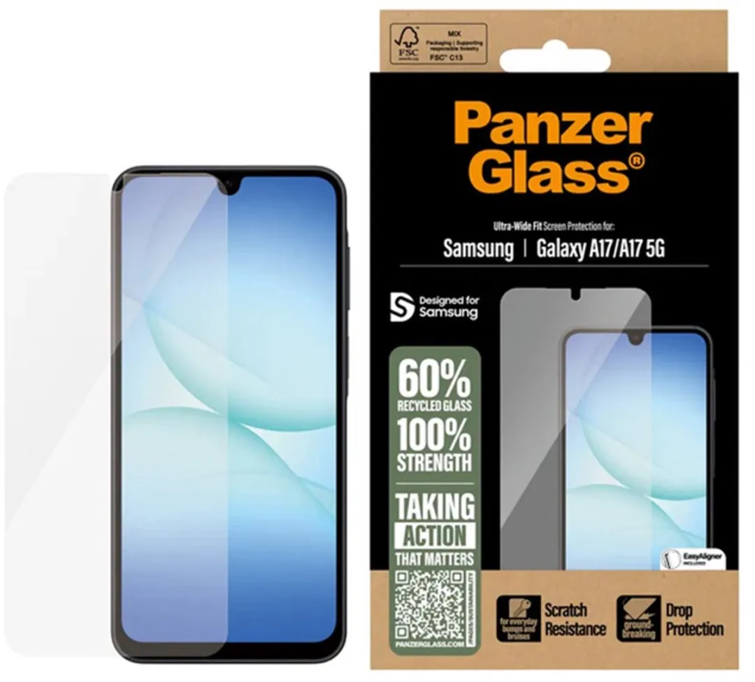 PanzerGlass Ultra-Wide Fit PG63856 Screenprotector - Samsung Galaxy A17
