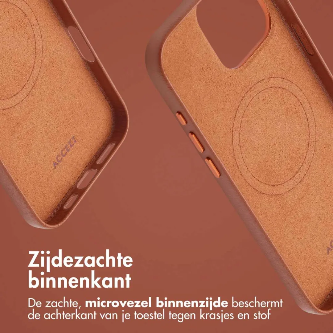 Accezz Hoesje iPhone 16 Pro Max MagSafe - Sienna Brown - 2 Pasjes