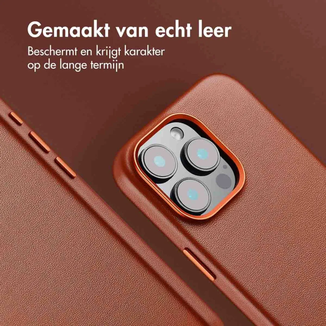 Accezz Hoesje iPhone 16 Pro Max MagSafe - Sienna Brown - 2 Pasjes