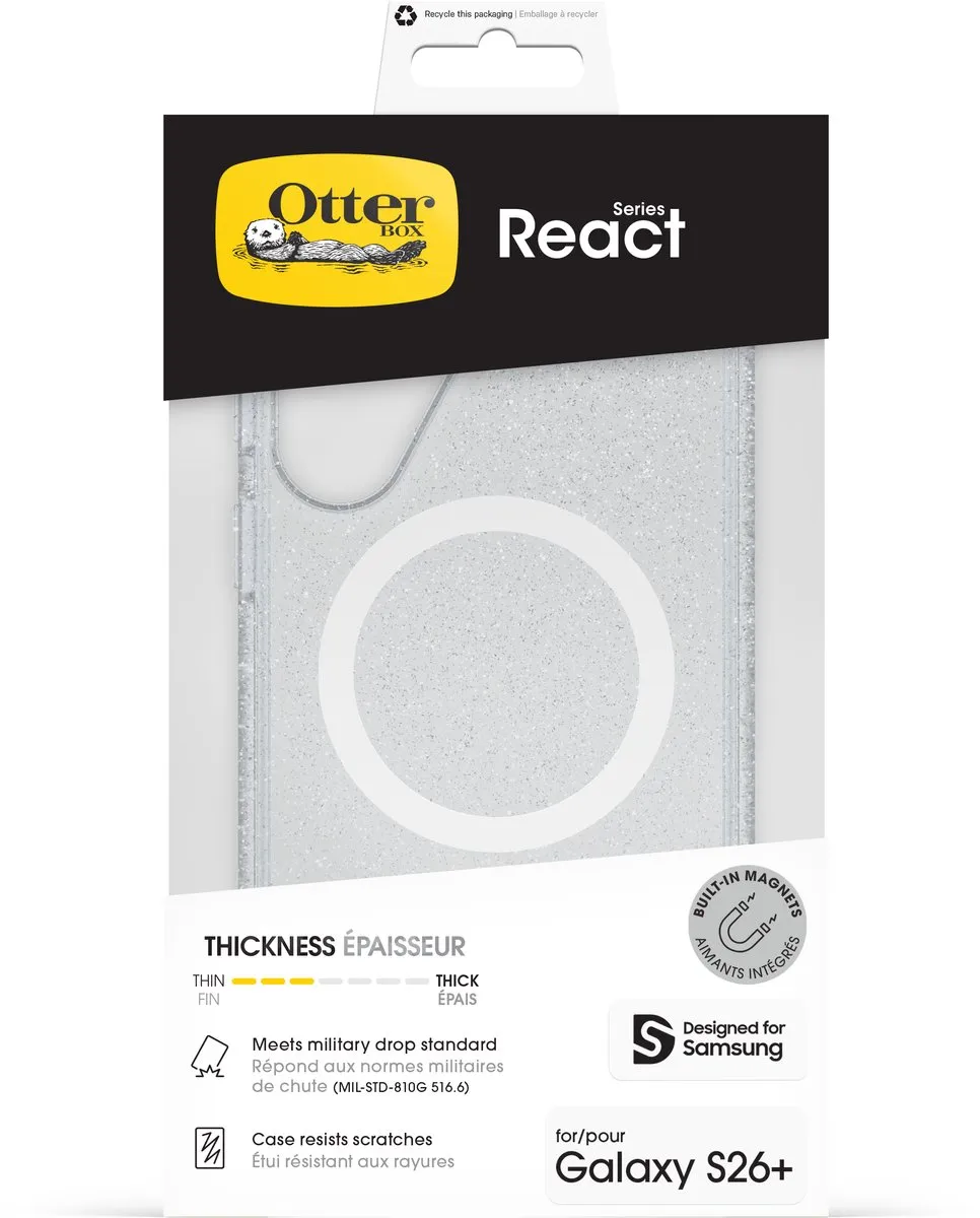 OtterBox React Magnets Series 77-99948 Hoesje - Samsung Galaxy S26+ - Transparant