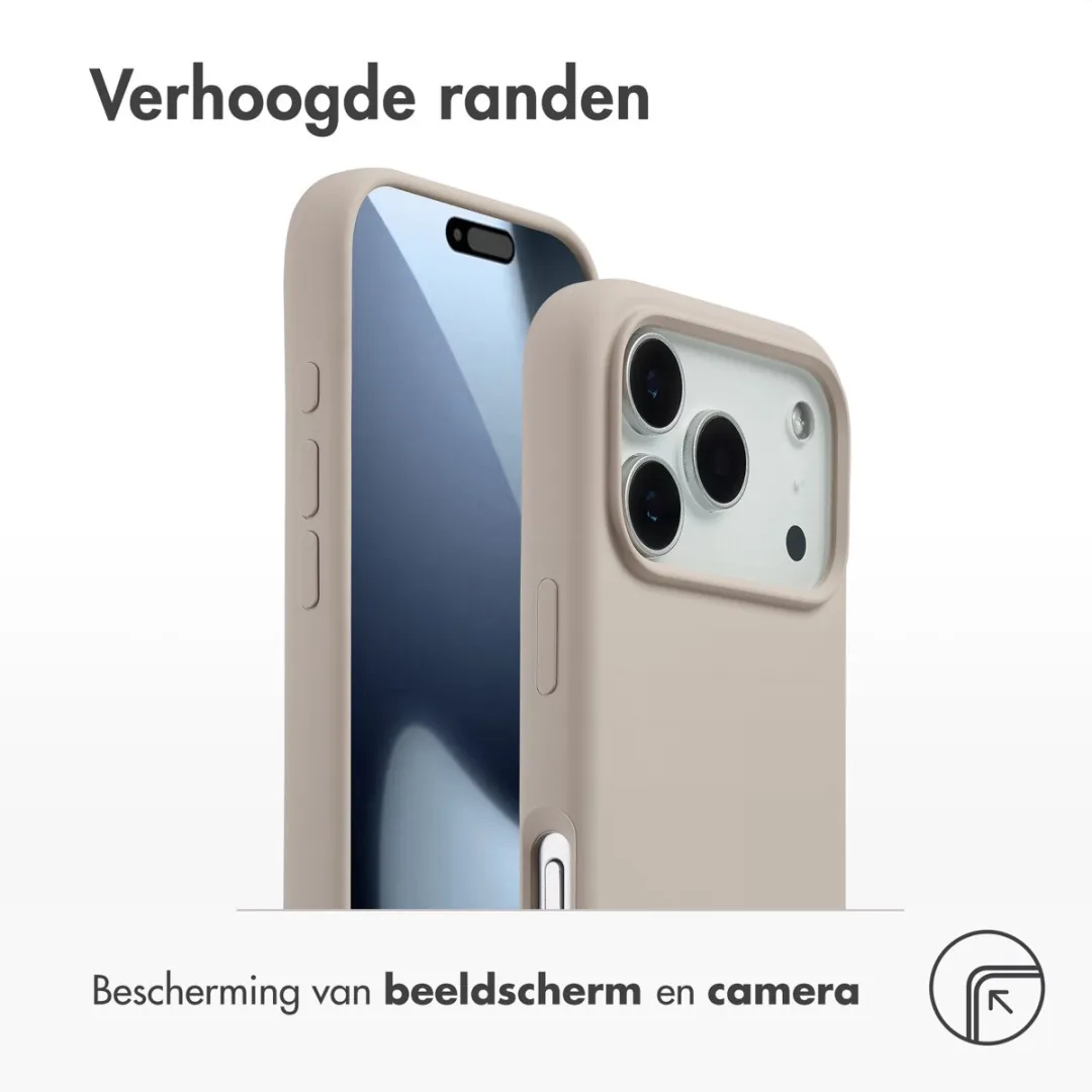 Accezz Hoesje iPhone 17 Pro MagSafe - Beige