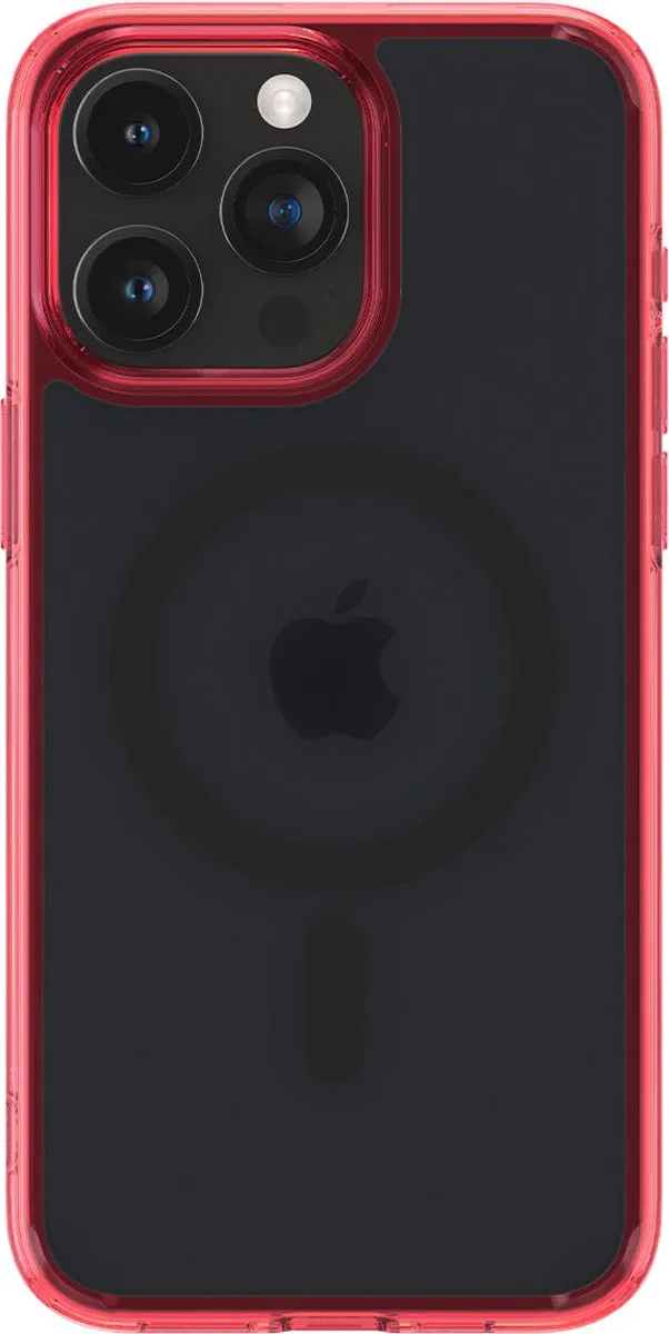 Spigen Ultra Hybrid Hoesje iPhone 15 Pro Max - Rood - MagSafe