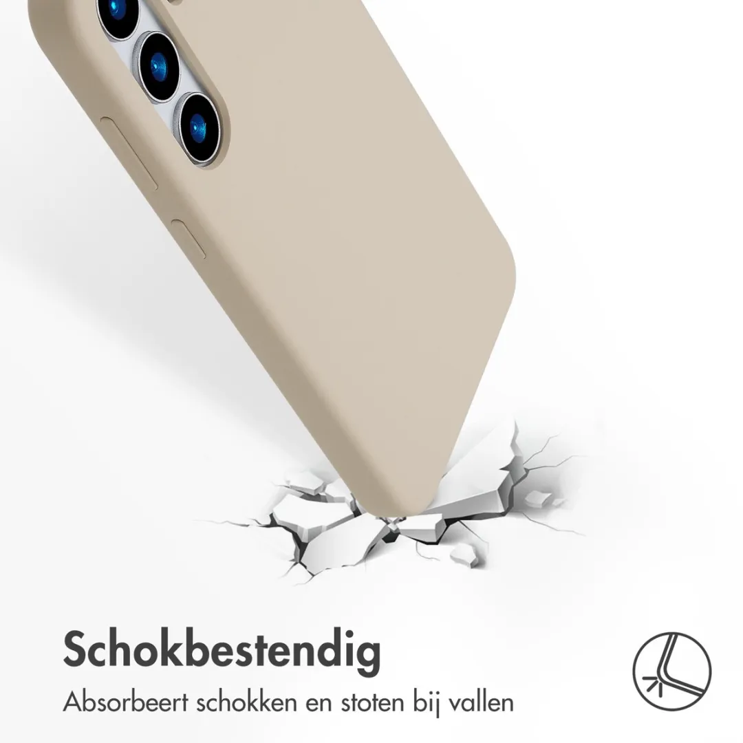 Accezz Hoesje Samsung Galaxy S25 Plus Stone - Magnetische Ring