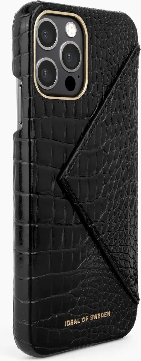 iDeal of Sweden Statement Case Flap Pocket iPhone 12 Pro Max - IDSCAW20-2067-240 - Zwart - afbeelding 2 van 5
