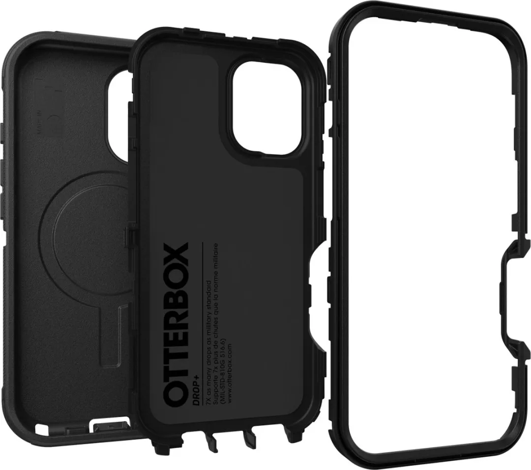 OtterBox Defender MagSafe iPhone 16 Hoesje - Zwart
