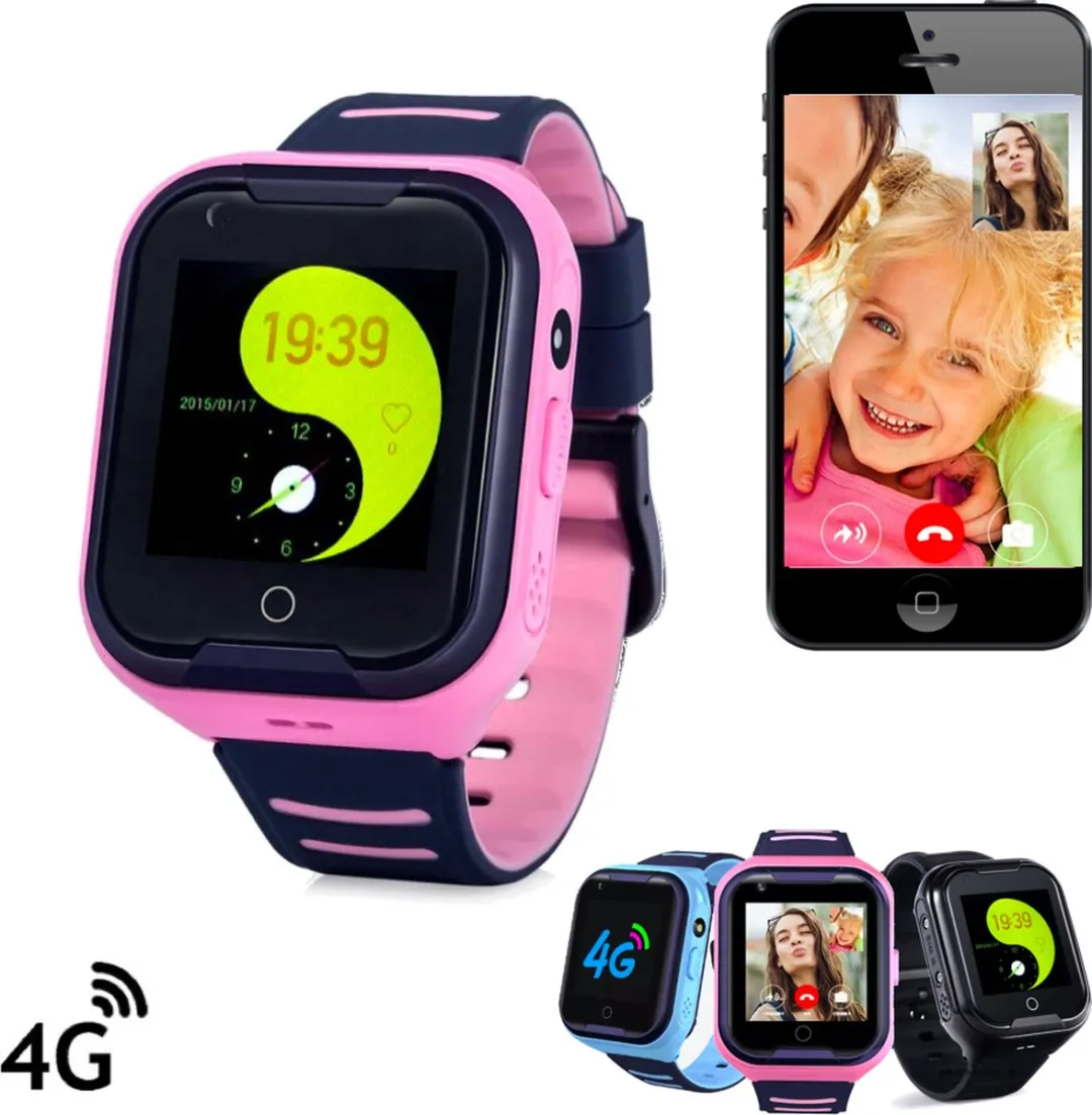 GPSHorlogeKids Base Roze II GPS Horloge - 4G Videobellen - 650mAh