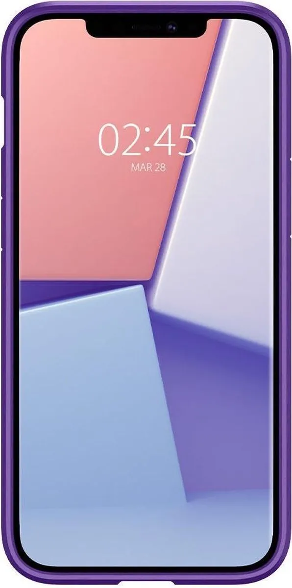 Spigen Crystal Hybrid ACS01478 Hoesje - iPhone 12 Pro Max - Paars/Transparant