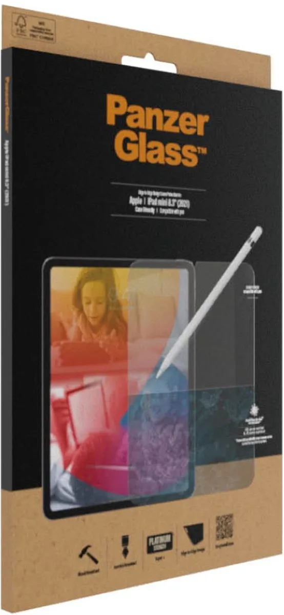 PanzerGlass PZ-2739 Screenprotector iPad Mini 6/7 - Transparant