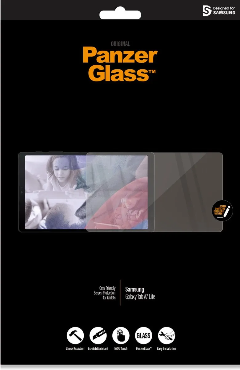 PanzerGlass PZ-7271 Screenprotector Samsung Galaxy Tab A7 Lite - Transparant
