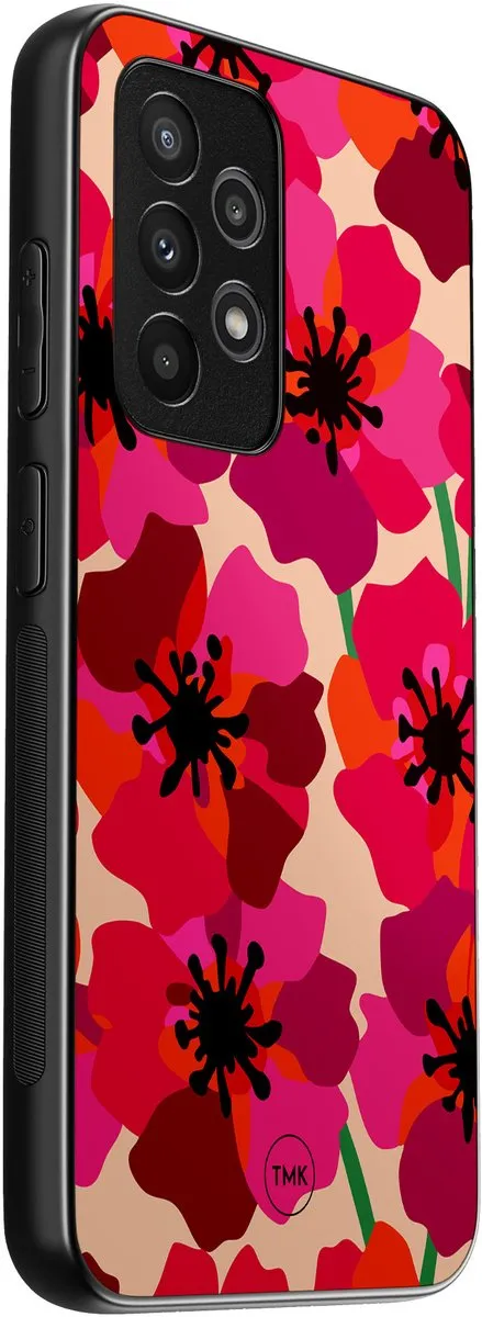 Casevibes Samsung Galaxy A53 Hoesje - Pink Floral Bliss - S/A53/B/020