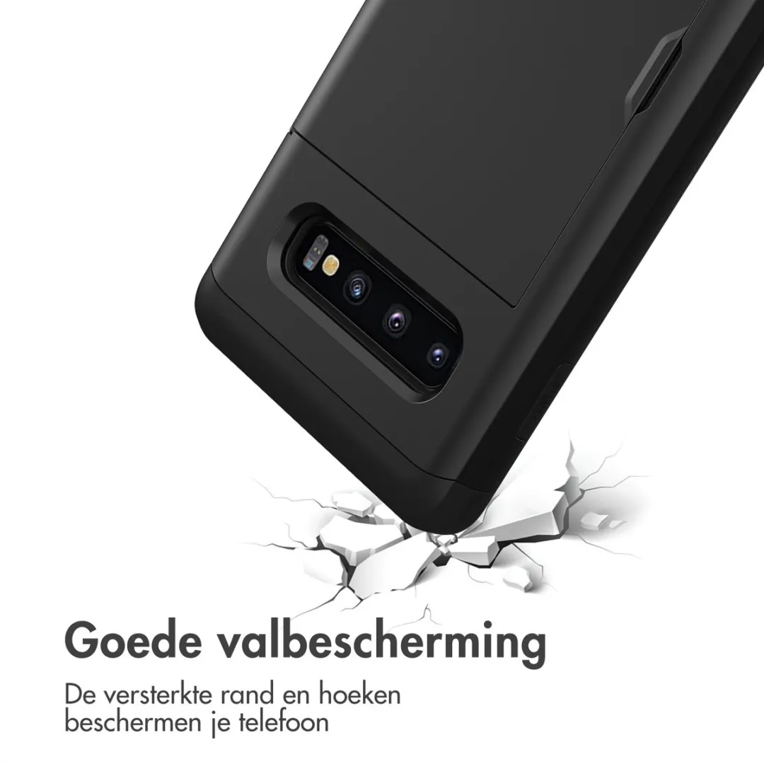 Imoshion Hoesje Samsung Galaxy S10+ - 2 Pasjes - Zwart