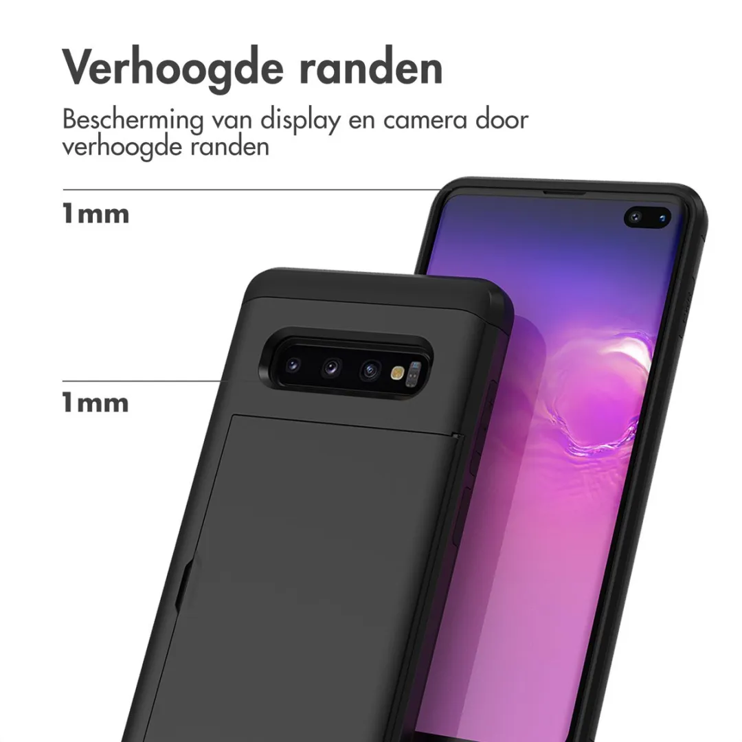 Imoshion Hoesje Samsung Galaxy S10+ - 2 Pasjes - Zwart