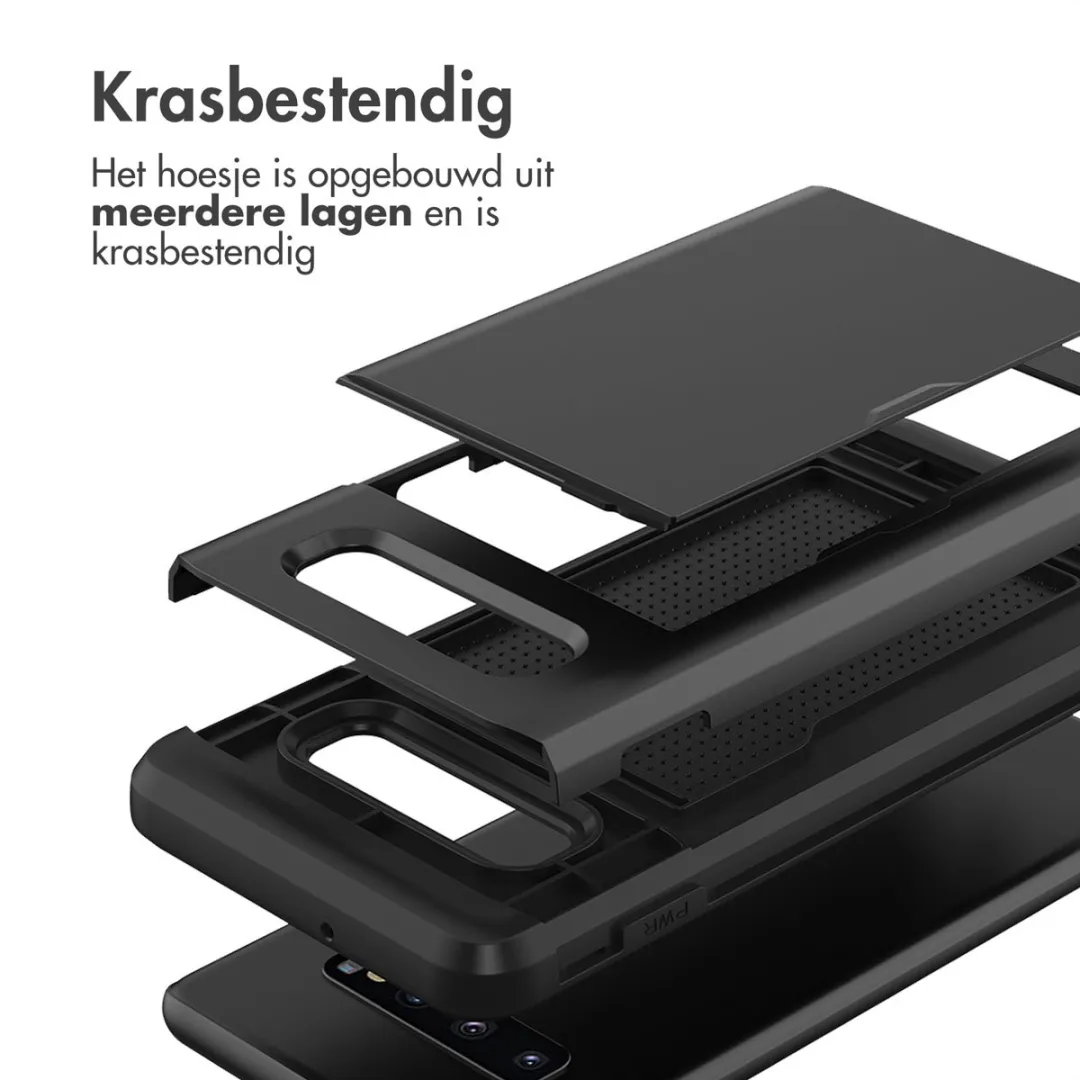 Imoshion Hoesje Samsung Galaxy S10+ - 2 Pasjes - Zwart