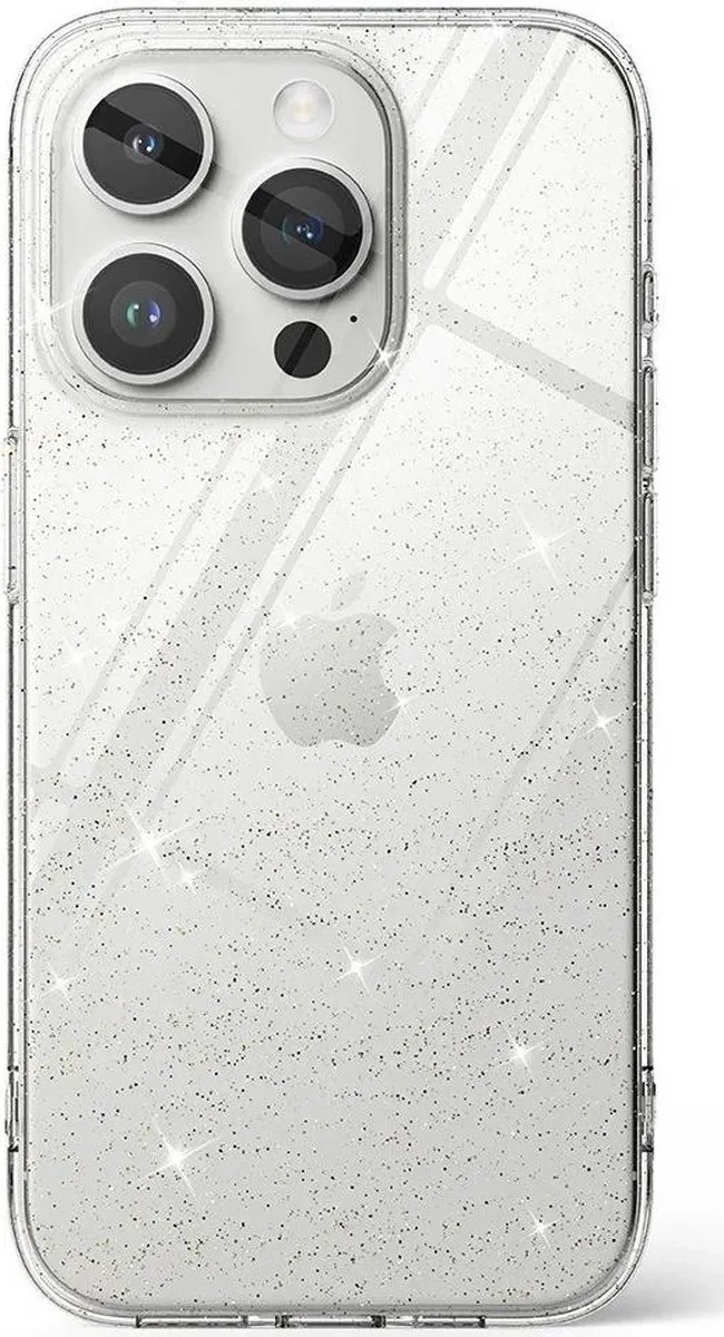Ringke Air Hoesje iPhone 15 Pro - Transparant Glitter