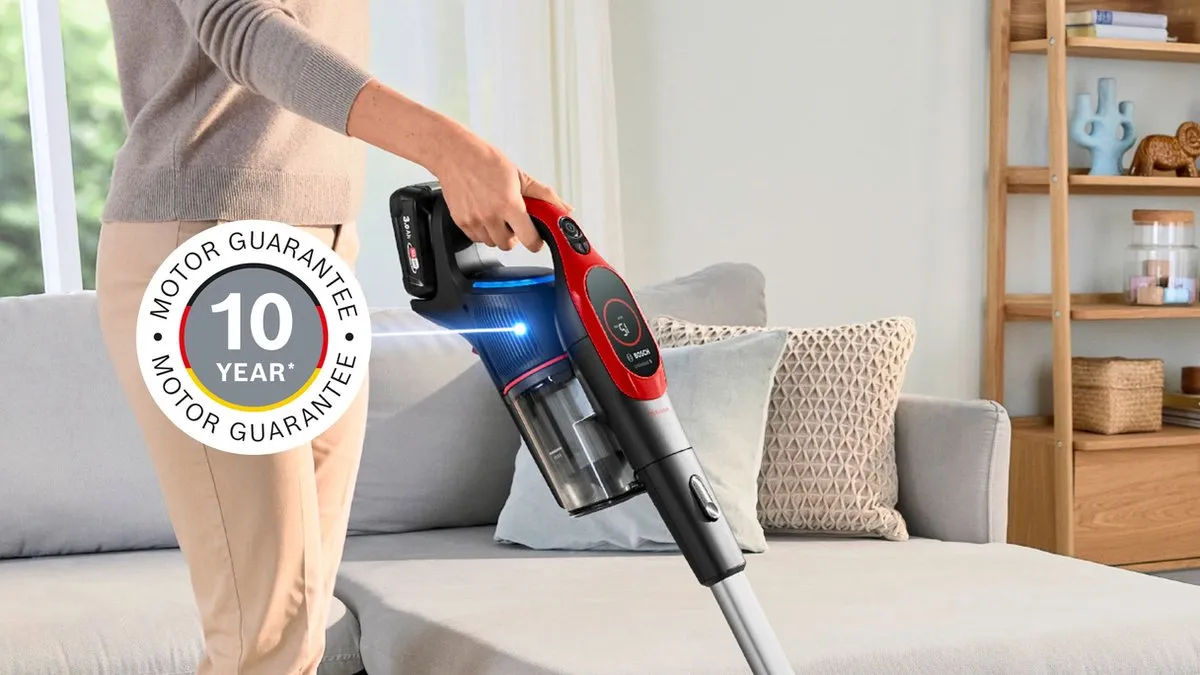 Bosch Unlimited 9 BBS931PET Steelstofzuiger - Rood