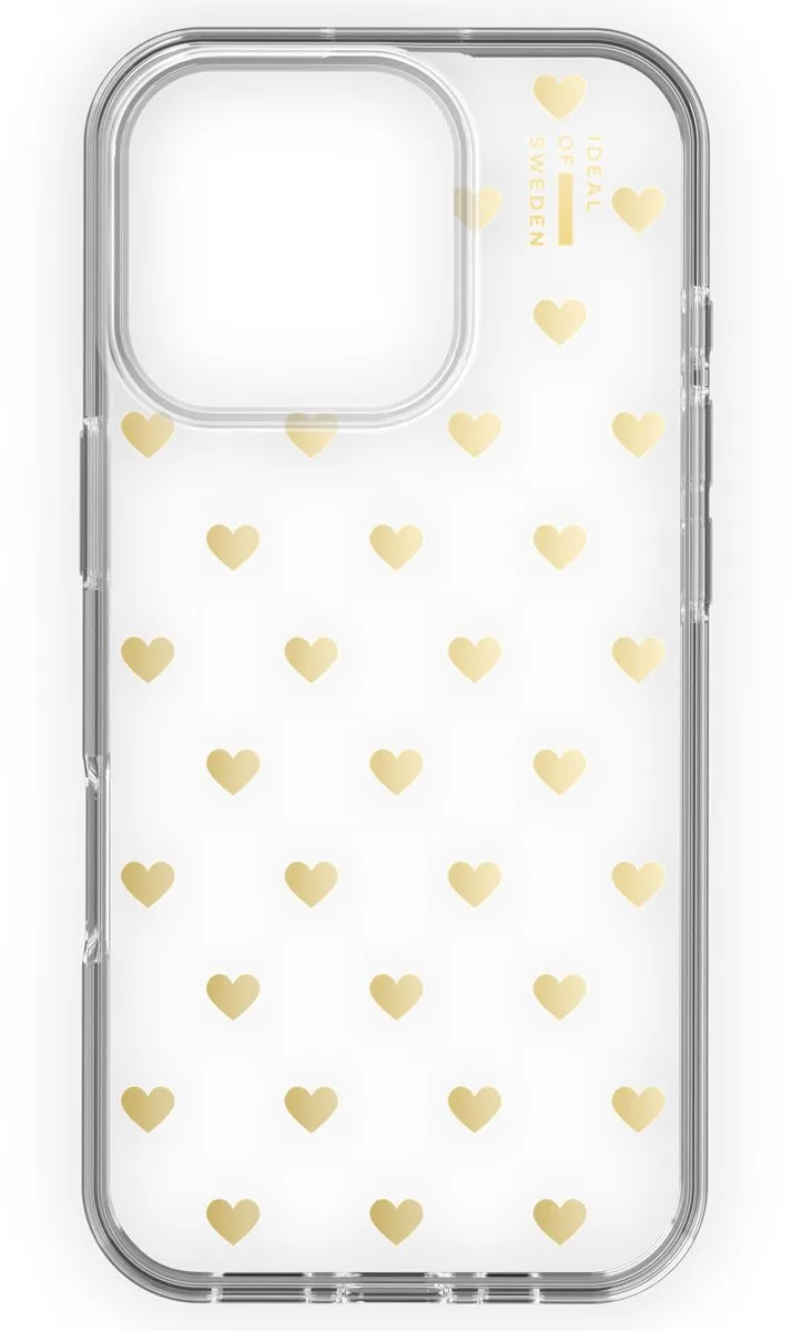 iDeal of Sweden Mirror Case iPhone 16 Pro Max Golden Hearts