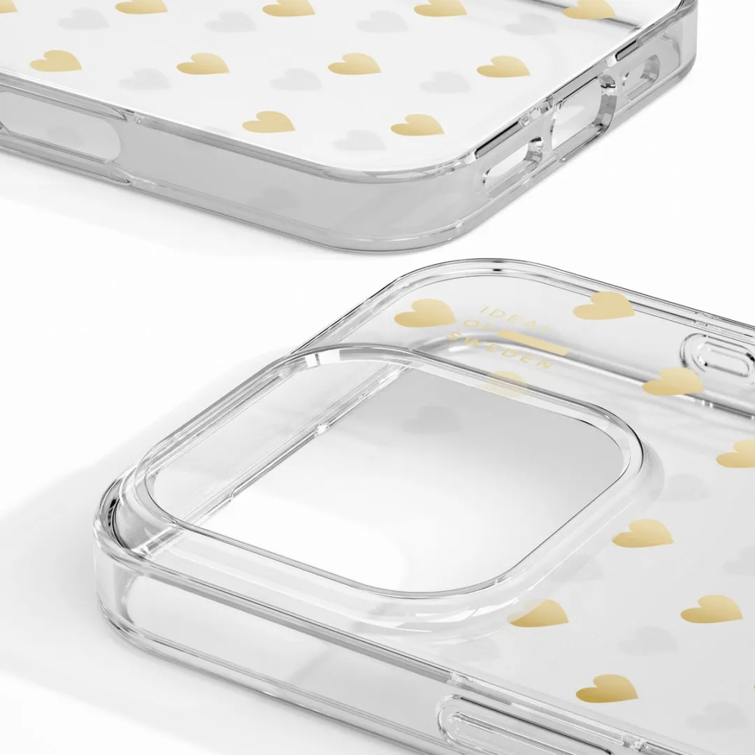iDeal of Sweden Mirror Case iPhone 16 Pro Max Golden Hearts - IDCLC-I2467P-506
