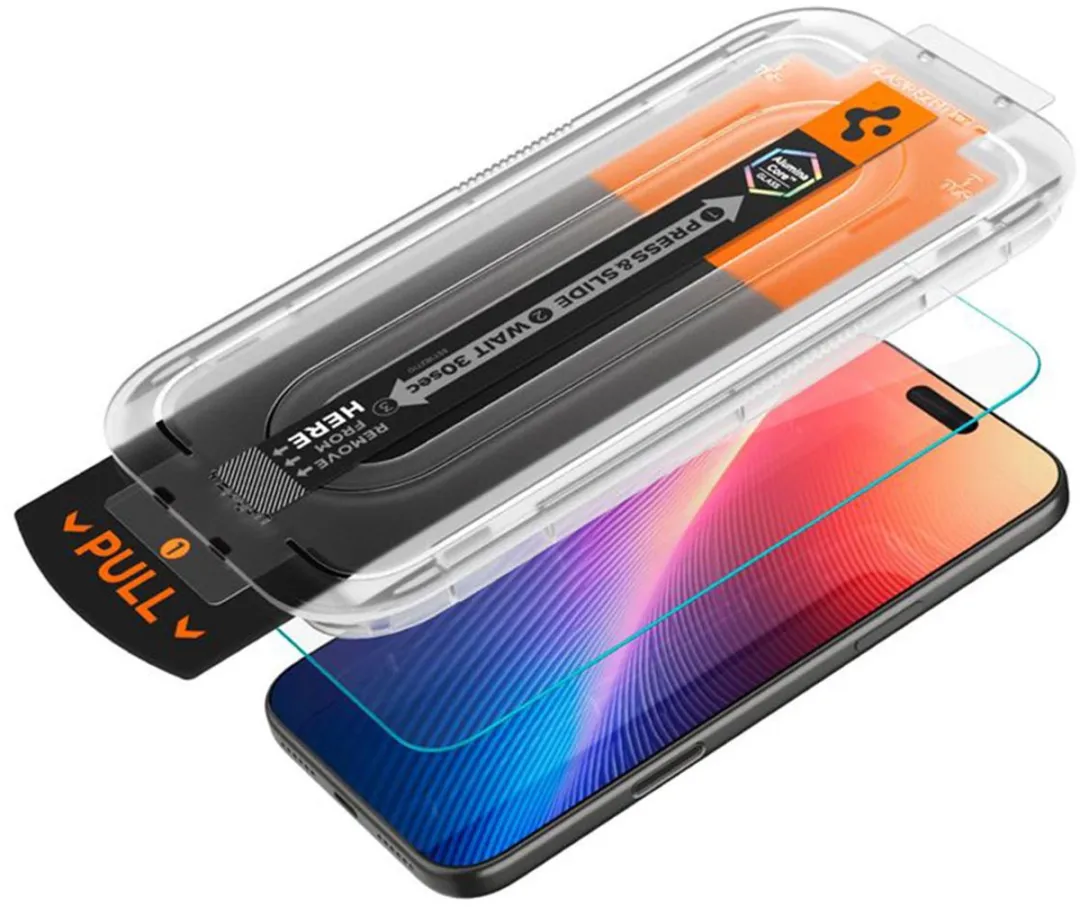 Spigen GLAStR Privacy EZ Fit iPhone 17 Pro Screenprotector - 2 Stuks