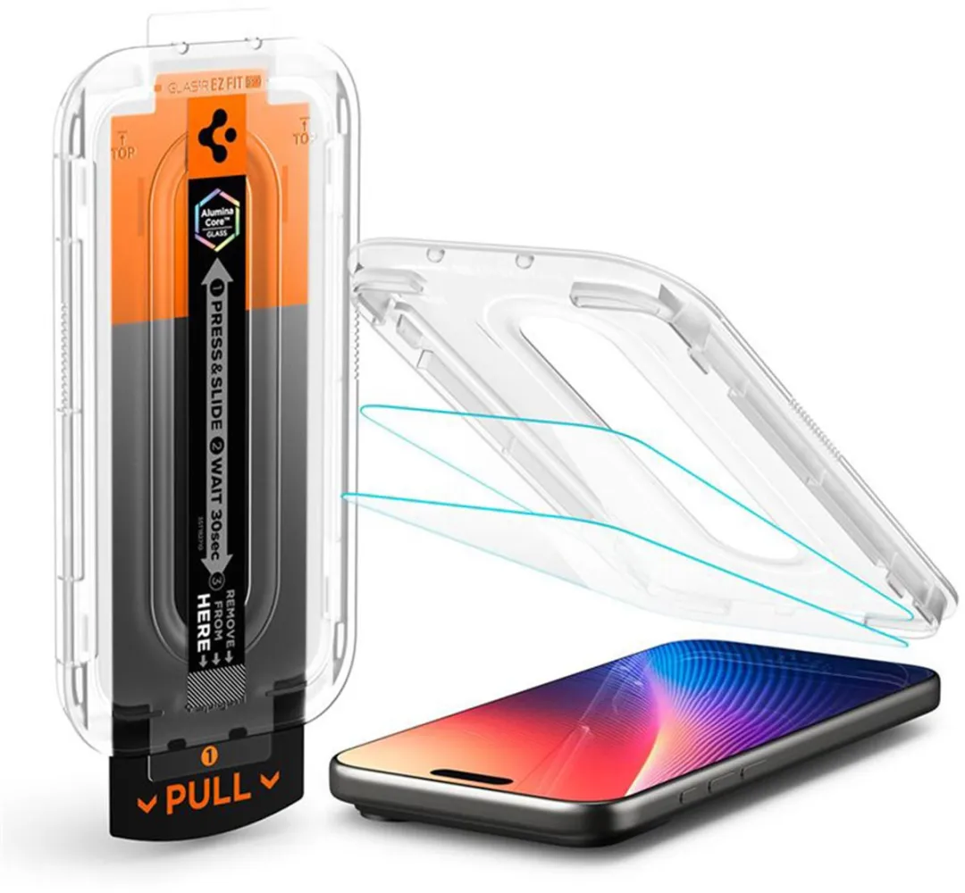Spigen GLAStR Privacy EZ Fit iPhone 17 Pro Screenprotector - 2 Stuks