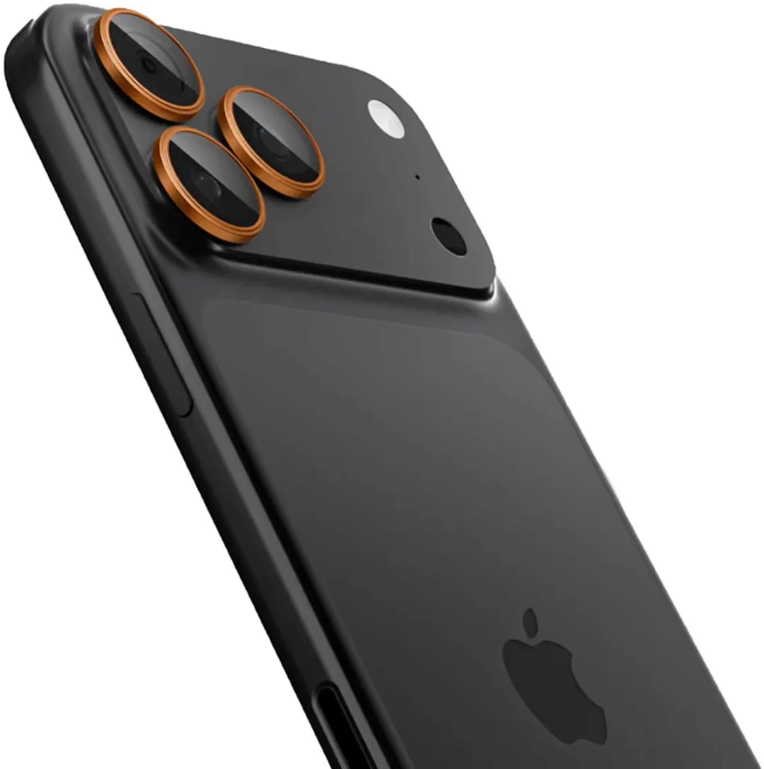 Spigen Optik Pro EZ Fit Lens Protector - iPhone 17/16/15/14 Pro (Max) - 2 Stuks - Oranje