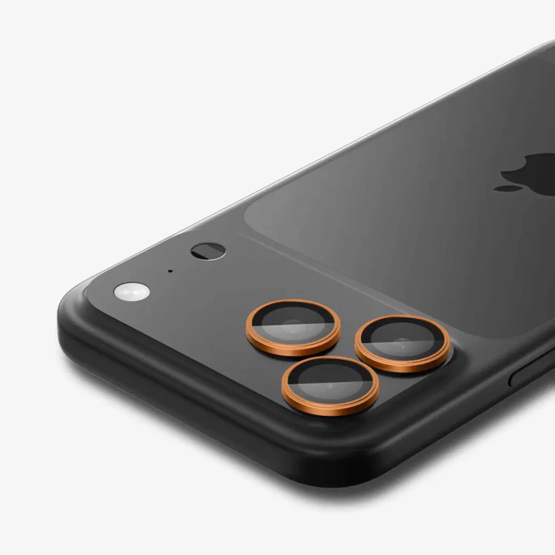 Spigen Optik Pro EZ Fit Lens Protector - iPhone 17/16/15/14 Pro (Max) - 2 Stuks - Oranje