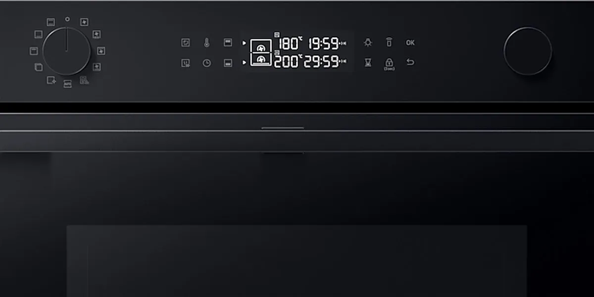 Samsung Dual Cook Flex NV7B4550VAK Oven 76L - Zwart