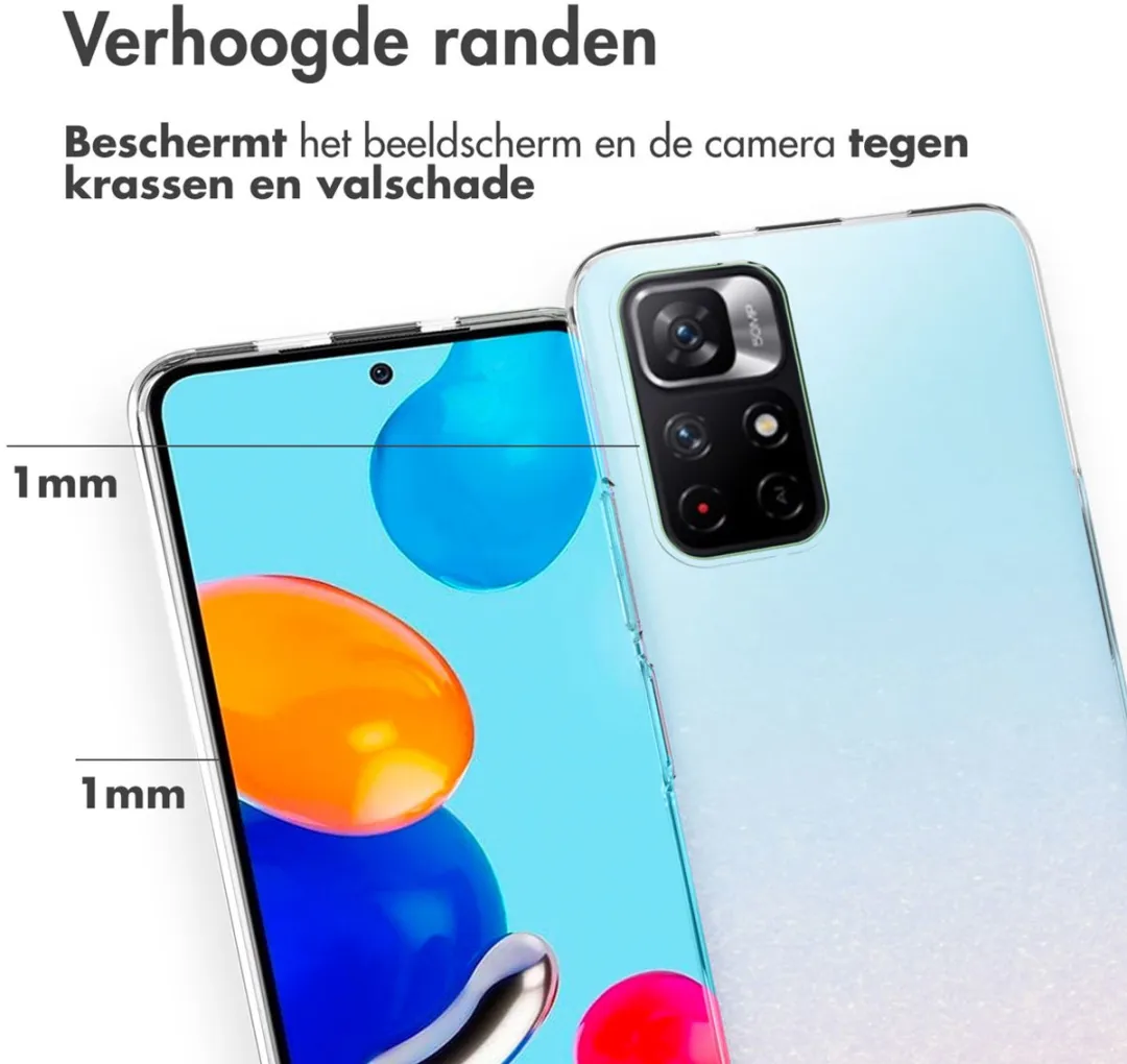 Accezz Hoesje Xiaomi Redmi Note 11S/11 4G - Transparant