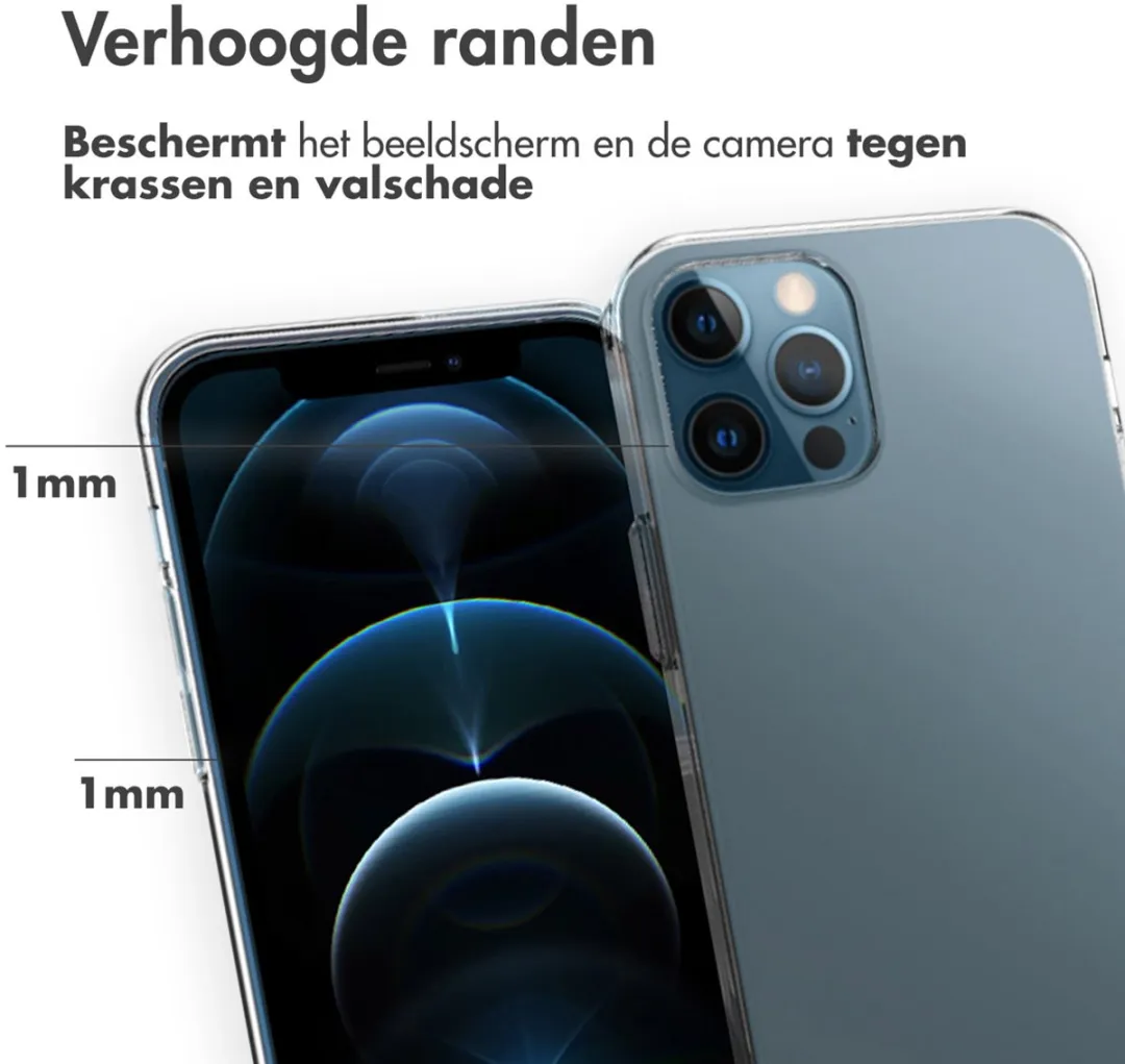 Accezz Hoesje iPhone 12 Pro Max - Transparant