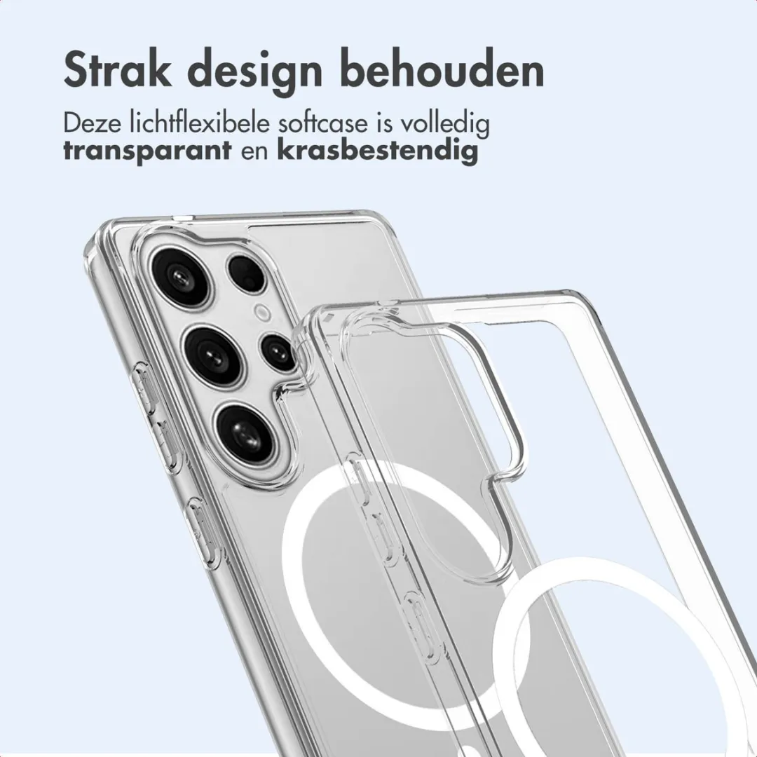 Imoshion Hoesje Samsung Galaxy S25 Ultra - Magnetische Ring - Transparant