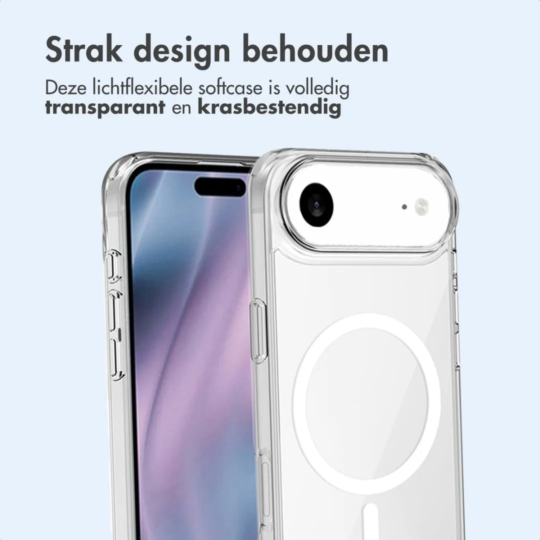 Imoshion iPhone 17 Air Hoesje - Transparant met MagSafe Ring