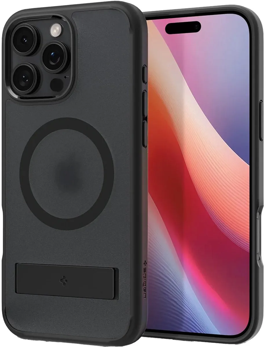 Spigen Ultra Hybrid S MagFit ACS08377 iPhone 16 Pro Max Hoesje - Frost Zwart