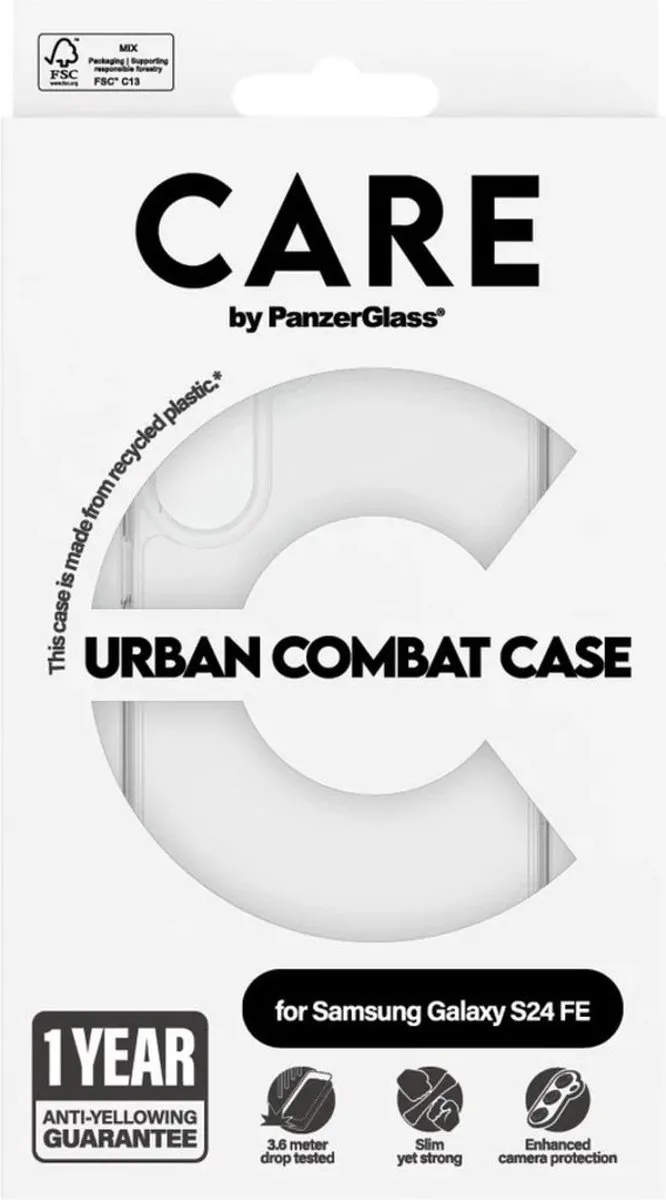 PanzerGlass Flagship Case 1466 - Transparant - Samsung Galaxy S24 FE