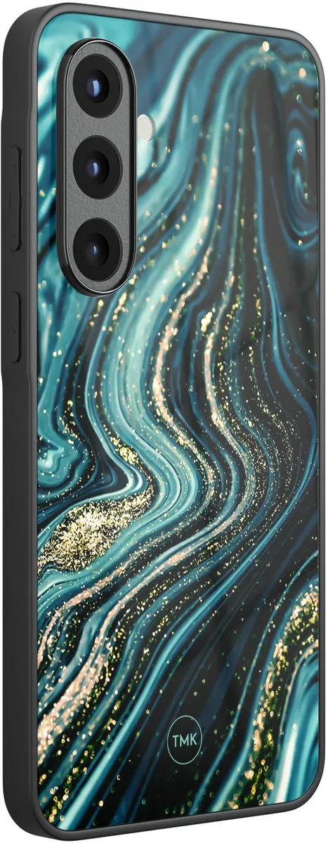 Casevibes Samsung Galaxy A57 Hoesje - Blauw Marmer