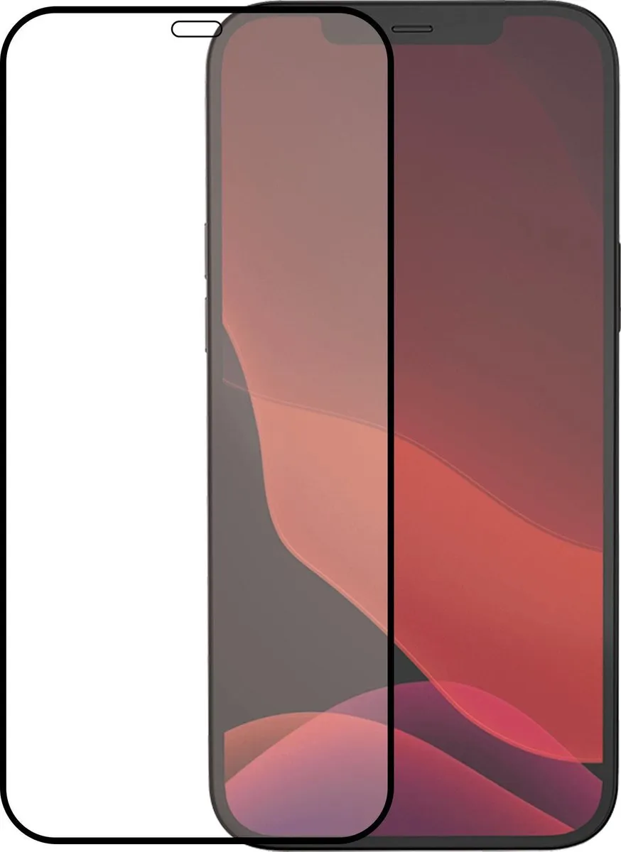 Azuri RINOX ARMOR Tempered Glass - iPhone 12/12 Pro - Zwart - afbeelding 6 van 6