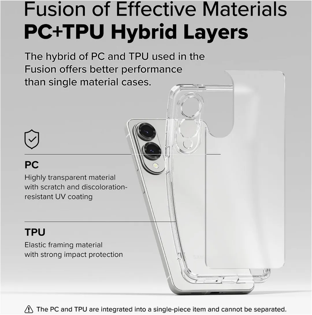 Ringke Fusion Hoesje Samsung Galaxy S25 Edge - Matte Transparant