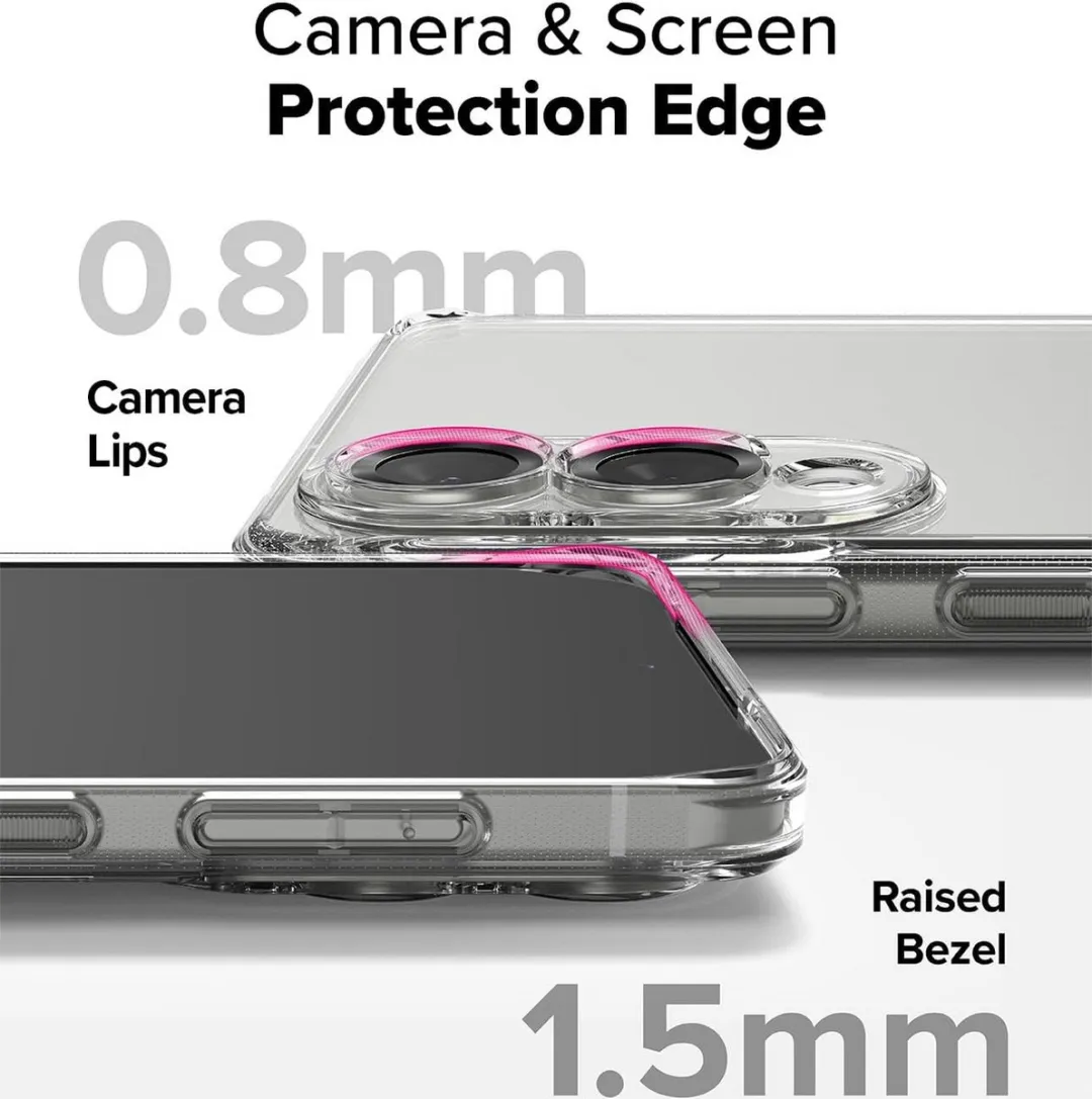 Ringke Fusion Hoesje Samsung Galaxy S25 Edge - Matte Transparant - afbeelding 6 van 6