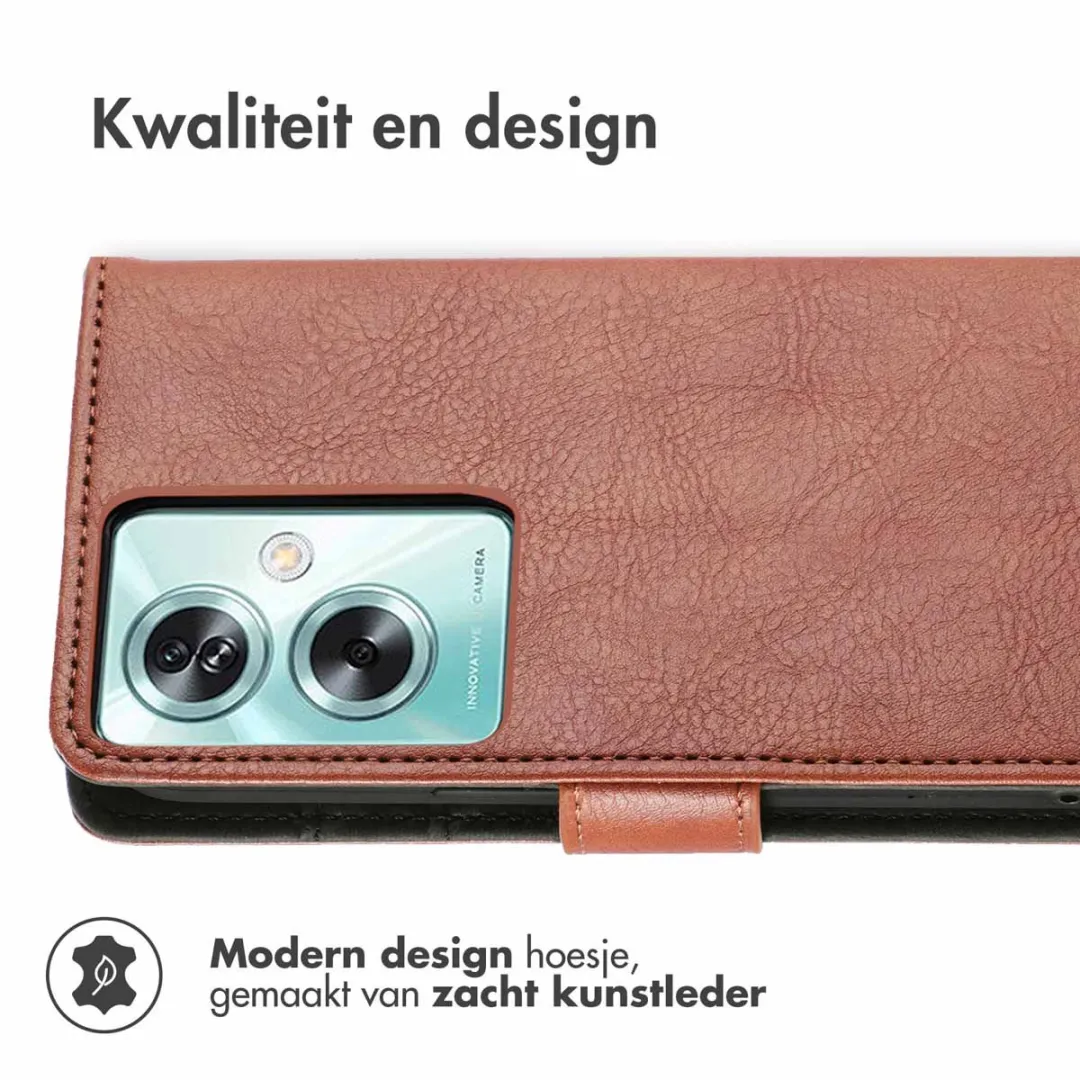 Imoshion Hoesje Oppo A79 - 3 Pasjes - Bruin