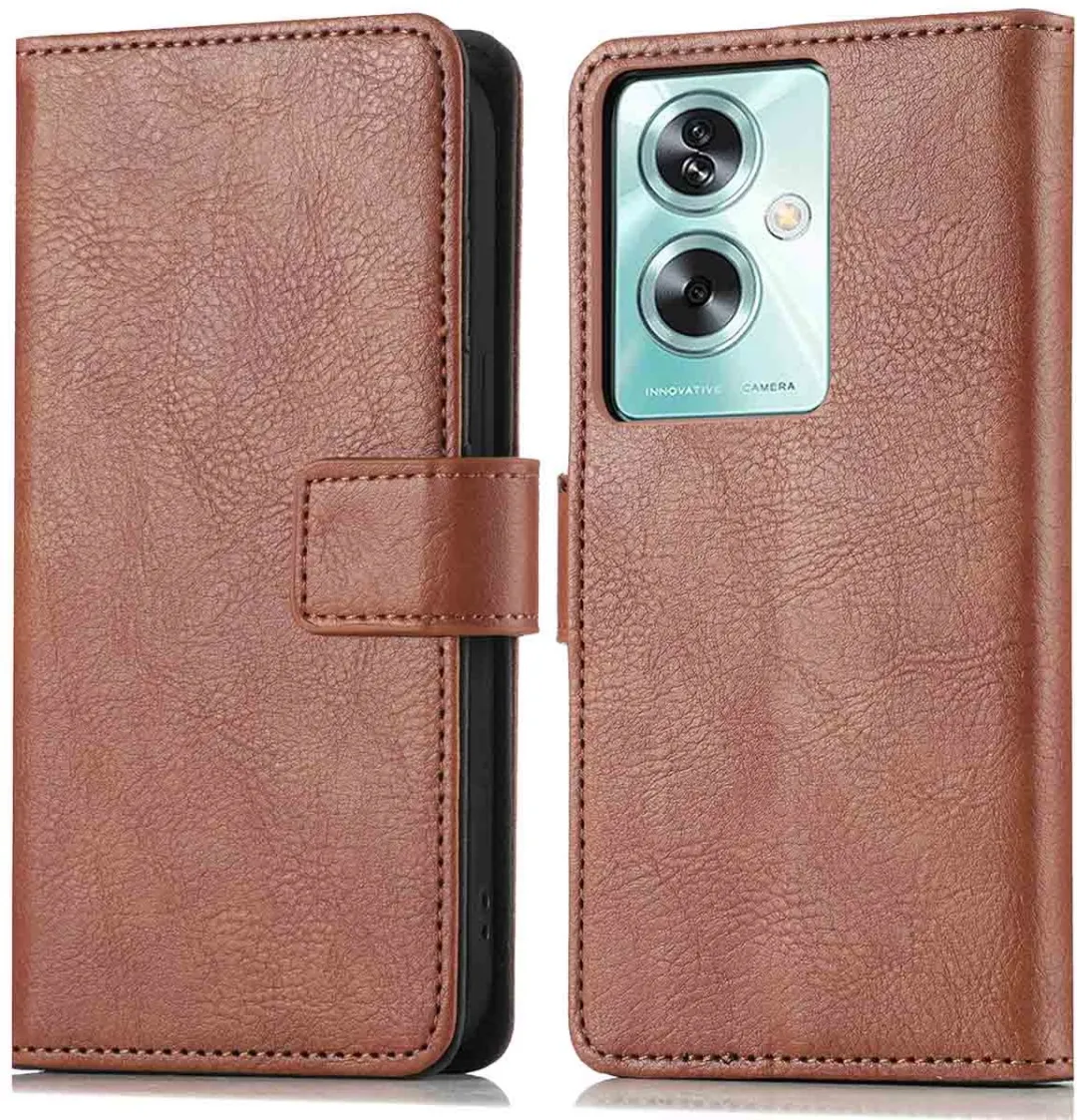 Imoshion Hoesje Oppo A79 - 3 Pasjes - Bruin