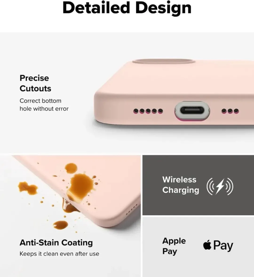 Ringke Silicone MagSafe Hoesje iPhone 16/17 - Roze - afbeelding 6 van 6