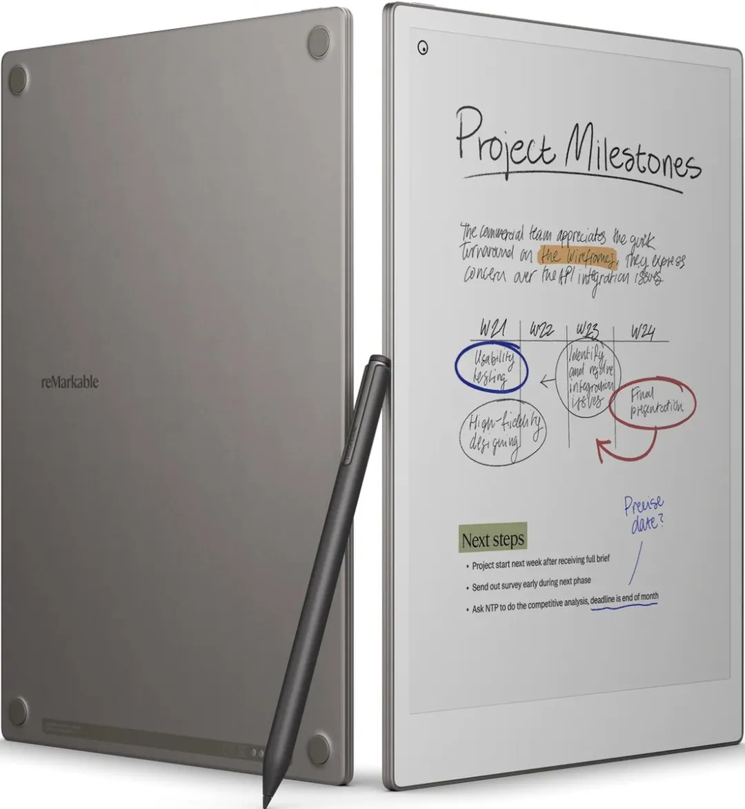 reMarkable Paper Pro 709004525003 Digitaal Notitieblok - 11.8" 64GB - Antraciet Hoes met penvak