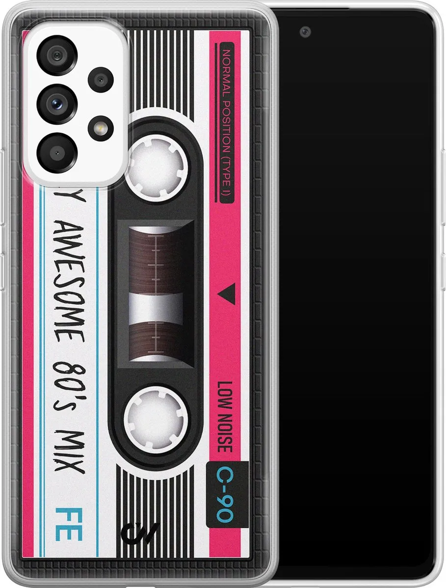 Casevibes Samsung Galaxy A53 Hoesje - Cassette - Zwart - S/A53/UV/052
