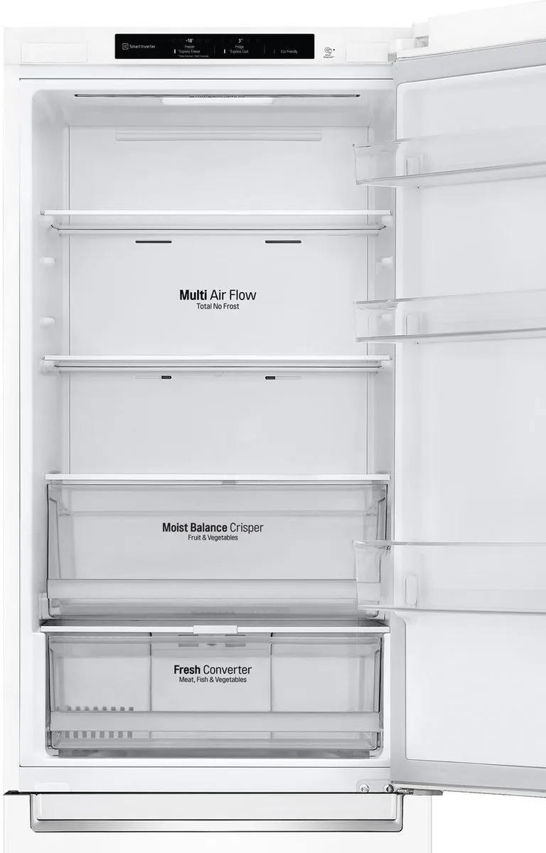 LG GBB61SWGCN1 Koel-vriescombinatie 341L - 234L koel + 107L vries - afbeelding 6 van 6