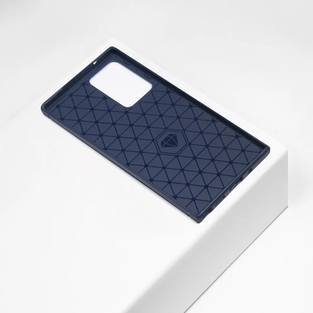 BMAX Carbon Soft Case Samsung Galaxy Note20 Ultra - Donkerblauw