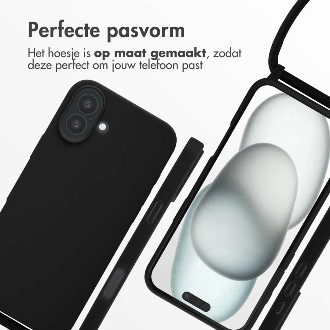 Imoshion iPhone 16 Plus Siliconen Hoesje - Zwart