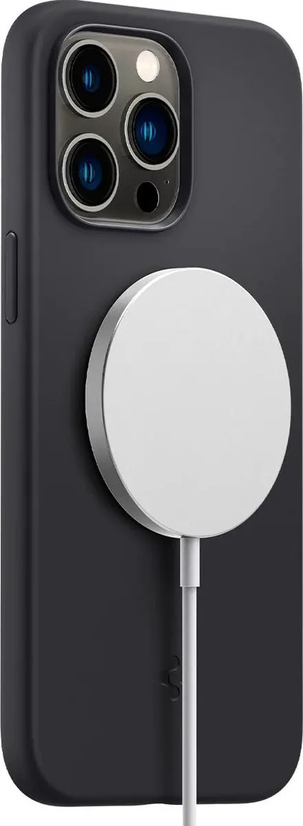 Spigen Silicone Fit Mag Hoesje iPhone 14 Pro Max ACS04846 - Zwart - afbeelding 6 van 6